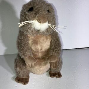 GANZ Webkinz Prairie Dog Brown and Cream Stuffed Animal 9” No Code Preloved